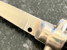 Rare Bambi Miniature Switchblade Keychain Knife, Made By Farfalli In Italy, Marked ITALY 