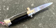 Rare Bambi Miniature Switchblade Keychain Knife, Made By Farfalli In Italy, Marked ITALY 