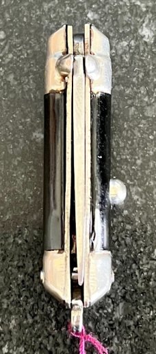 Rare Bambi Miniature Switchblade Keychain Knife, Made By Farfalli In Italy, Marked ITALY 