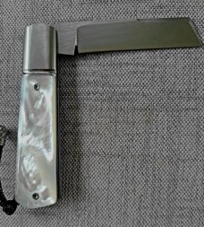 Vincenzo Balistreri White Wolf..Mother of Pearl..AEB-L..liners..lanyard pin and bead..coa.slip