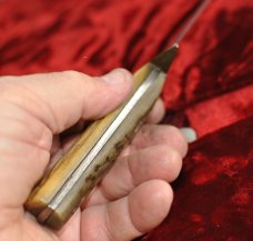 Widder Solingen Karl Piel OHG Camp Knife Stag Handles 10" OAL Used Tarnished 1950's-60's Import