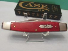 Case XX 2022Red Smooth Bone Large Stockman Pattern # 6375 SS