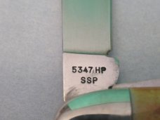 Case XX 1977 Stag Blue Scroll Stockman Pattern # 5347 SSP