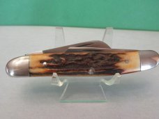Case XX 1977 Stag Blue Scroll Stockman Pattern # 5347 SSP