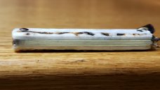 Great Eastern Cutlery Sambar Stag 052121 Knife New/Mint W/Leather Strap, Ring, Tube & waxed paper