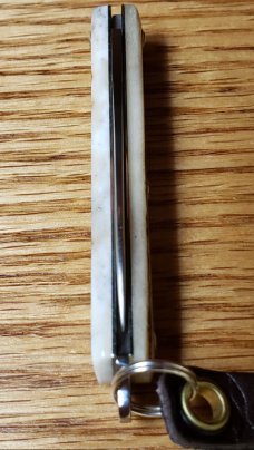Great Eastern Cutlery Sambar Stag 052121 Knife New/Mint W/Leather Strap, Ring, Tube & waxed paper