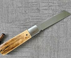 Vincenzo Balistreri Mammoth Ivory White Wolf...4" clsd..440C...Lanyard pin..jimping and filework 