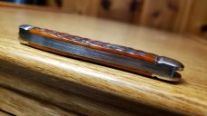 Great Eastern Cutlery Burnt Orange Jigged Bone Splitback Whittler GEC #380321 New in Tube Mint Cond.