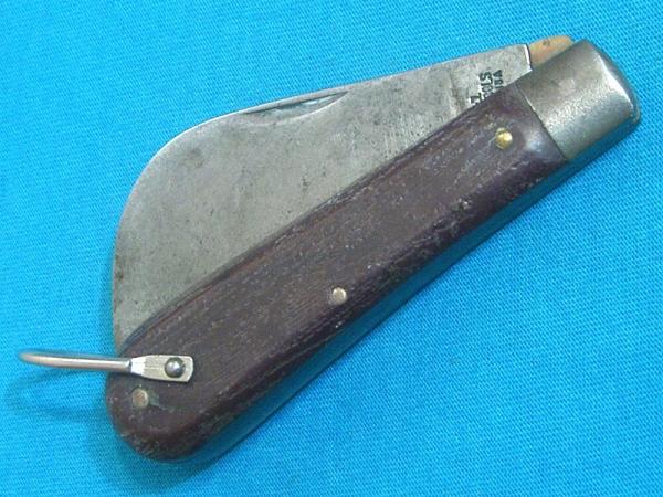 VINTAGE B-1 KLEIN TOOLS CHICAGO USA HAWKBILL PRUNER BAREHEAD FOLDING POCKET KNIFE KNIVES OLD VINTAGE B-1 KLEIN TOOLS CHICAGO USA HAWKBILL PRUNER BAREHEAD FOLDING POCKET KNIFE KNIVES OLD