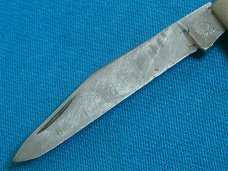 VINTAGE CUTINO CO KANSAS CY PEANUT FANCY GREEN CRACKED ICE FOLDING POCKET PEN JACK KNIFE KNIVES OLD