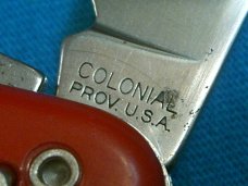 VINTAGE COLONIAL PROV USA MOUNTAIN GUIDE SAK SWISS ARMY STYLE CAMP FOLDING POCKET KNIFE KNIVES OLD