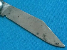 VINTAGE SARAJEVO METAL BLACK HUNTING SKINNING FOLDING JACK POCKET KNIFE KNIVES OLD