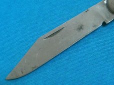 VINTAGE SARAJEVO METAL BLACK HUNTING SKINNING FOLDING JACK POCKET KNIFE KNIVES OLD