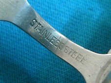 VINTAGE STELLAR JAPAN BIG JIGGED BONE HOBO FORK SPOON CAMP CAMPING FOLDING POCKET KNIFE KNIVES OLD