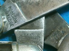LOT VINTAGE ROBESON SHUREDGE 642214 LF&C UNIVERSAL SCOUT ENGINEER FOLDING POCKET KNIFE KNIVES PARTS