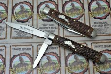 Great Eastern Cutlery GEC 871223 Tidioute Jigged Brazilian Cherry Wood English Jack