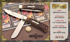 Great Eastern Cutlery GEC 235220 UN-X-LD Bullet Redtail Jigged Bone Pioneer Jack