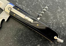 Begon Rocker Button Switchblade Knife, Made In France, Camper Multi Tool Knife, Unused 