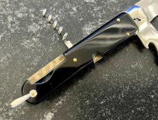 Begon Rocker Button Switchblade Knife, Made In France, Camper Multi Tool Knife, Unused 