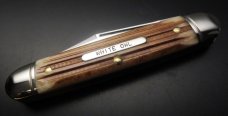 Great Eastern Cutlery Northfield UN-X-LD #68 White Owl Cowhide Jigged Bone GEC 681221