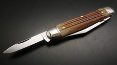Great Eastern Cutlery Northfield UN-X-LD #68 White Owl Cowhide Jigged Bone GEC 681221