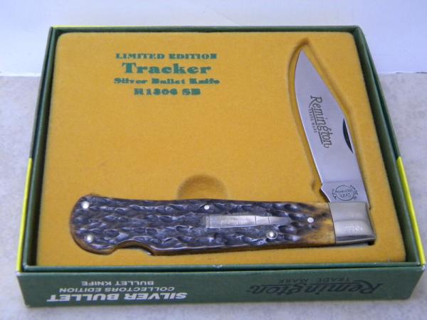 Remington UMC USA 1990 R1306 SB Silver Bullet Tracker Lockback Knife in Box