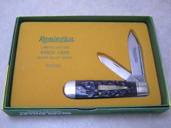 Remington USA 1999 R103B Bone Silver Bullet Ranch Hand Knife NIB