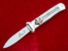  7-3/4" Bone Hubertus leverlock Shell-Puller automatic knife (111.KN.11 P) last one 