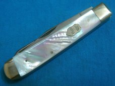 MIB CARL SCHLEIPER SOLINGEN GERMANY EYE BRAND JSSP MOTHER PEARL TRAPPER FOLDING POCKET KNIFE KNIVES