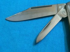 VINTAGE BOKER TREE BRAND 493 BARLOW BAREHEAD SAWCUT DELRIN FOLDING POCKET PEN KNIFE KNIVES OLD