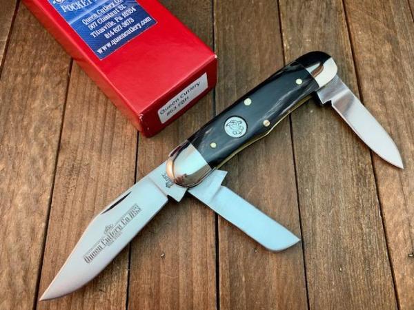 Queen Cutlery Rail-splitter Buffalo Horn D-2 Blades 
