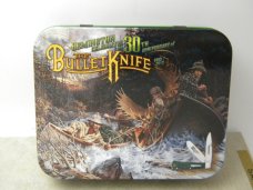 Remington USA R1128 2012 30th Anniv. Wood Bullet Trapper Knife in Tin