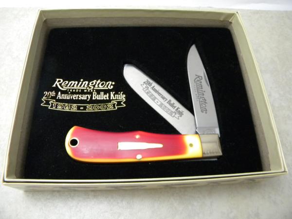 Remington USA R1123-G 2002 20th Anniv. Delrin Bullet Trapper Knife in Box