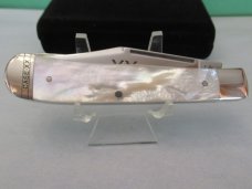 Case XX 2016 Mother Of Pearl Trapper XX on Blade Pattern # 8254 SS