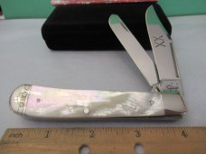 Case XX 2016 Mother Of Pearl Trapper XX on Blade Pattern # 8254 SS