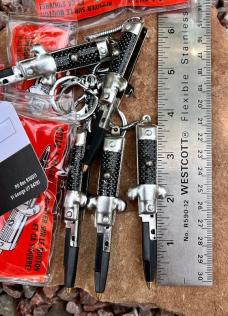 Vintage Miniature Keychain Switchblade Pen, Marked Hong Kong, Original Packaging, Unused  