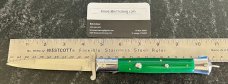 Rare Rizzuto Estileto Milano Switchblade Swing Guard Knife Green Handle Step Bolster
