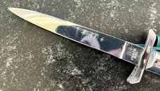 Rare Rizzuto Estileto Milano Batwing Guards No Bale Switchblade Knife 