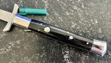 Rare Rizzuto Estileto Milano Batwing Guards No Bale Switchblade Knife 