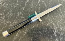 Rare Rizzuto Estileto Milano Batwing Guards No Bale Switchblade Knife 
