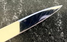 Rare Rizzuto Estileto Milano Batwing Guards No Bale Switchblade Knife 