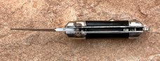 Bambi Miniature Switchblade Keychain Knife, Made By Farfalli In Italy, Black Handle 