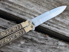 Vintage 1980's Pakistan Brass Balisong