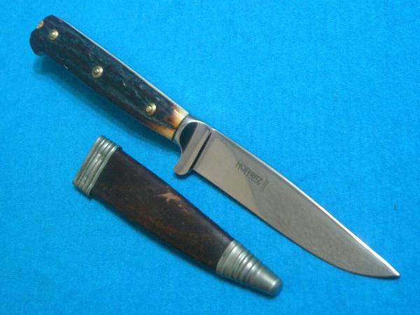 VINTAGE STAG DEER ETCH HOFFRITZ SOLINGEN GERMANY FIXED BLADE DIRK BOOT DAGGER KNIFE KNIVES OLD VINTAGE STAG DEER ETCH HOFFRITZ SOLINGEN GERMANY FIXED BLADE DIRK BOOT DAGGER KNIFE KNIVES OLD