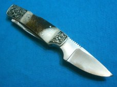 VINTAGE TAYLOR CUTLERY T DUTY JAPAN BONE FOLDING FIXED BLADE SKINNING POCKET KNIFE KNIVES OLD