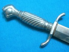 VINTAGE CARL SCHLIEPER EYE BRAND GERMAN EYE BALL CLAW DAGGER KNIFE KNIVES OLD SHEATH FIXED BLADE