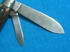 VINTAGE 4 LINE CAMILLUS CUTLERY CO BONE EZ EASY OPEN JACK FOLDING POCKET KNIFE KNIVES OLD