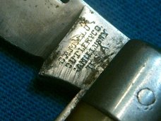 VINTAGE 4 LINE CAMILLUS CUTLERY CO BONE EZ EASY OPEN JACK FOLDING POCKET KNIFE KNIVES OLD