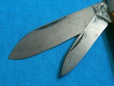 VINTAGE IMPERIAL PROV RI USA JIGGED BONE WW2 EZ OPEN EASY OPEN FOLDING POCKET KNIFE KNIVES OLD