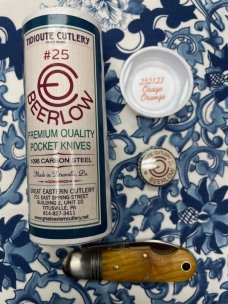 Great Eastern Cutlery #252123 Beerlow Knife in Orange Osage Wood